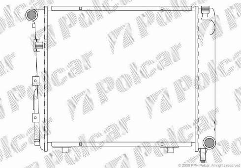 Polcar 501408-2 - Радіатор, охолодження двигуна autozip.com.ua