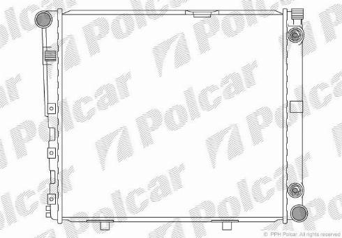 Polcar 501408-7 - Радіатор, охолодження двигуна autozip.com.ua