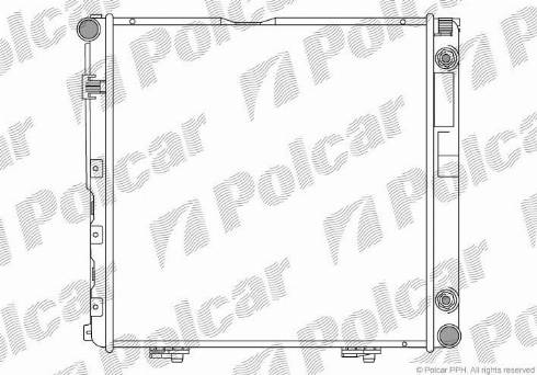 Polcar 501408A6 - Радіатор, охолодження двигуна autozip.com.ua