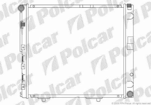 Polcar 501408 - Радіатор, охолодження двигуна autozip.com.ua