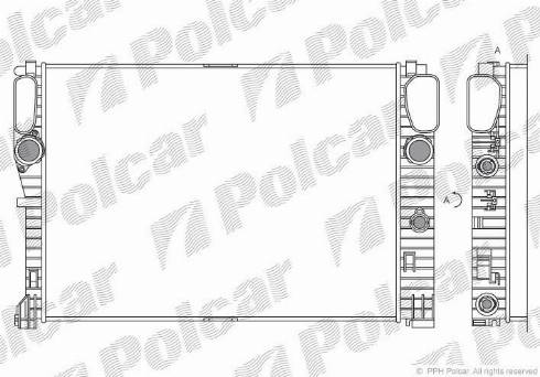 Polcar 501608-4 - Радіатор, охолодження двигуна autozip.com.ua