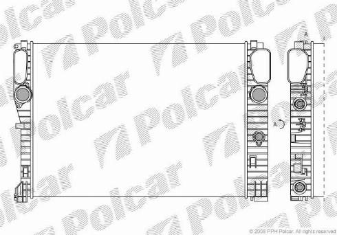 Polcar 5016081X - Радіатор, охолодження двигуна autozip.com.ua