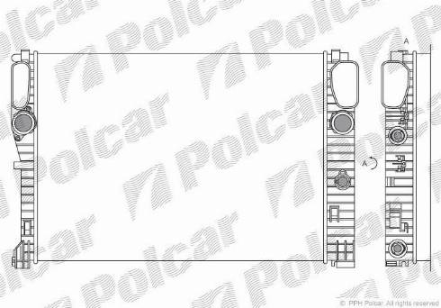 Polcar 501608-1 - Радіатор, охолодження двигуна autozip.com.ua