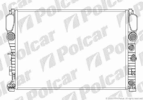 Polcar 5016083X - Радіатор, охолодження двигуна autozip.com.ua