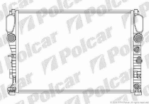 Polcar 5016082X - Радіатор, охолодження двигуна autozip.com.ua