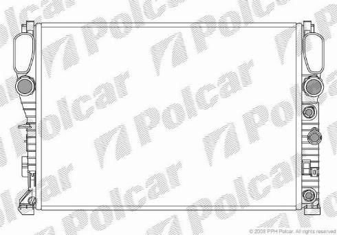 Polcar 501608-3 - Радіатор, охолодження двигуна autozip.com.ua