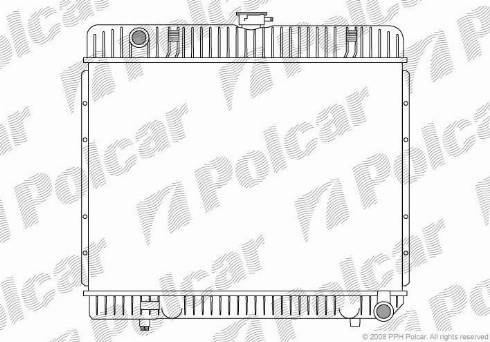 Polcar 501308-4 - Радіатор, охолодження двигуна autozip.com.ua