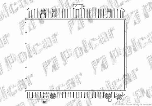 Polcar 501308-5 - Радіатор, охолодження двигуна autozip.com.ua