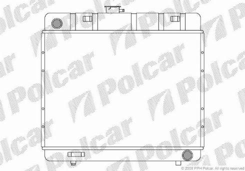 Polcar 501308-6 - Радіатор, охолодження двигуна autozip.com.ua