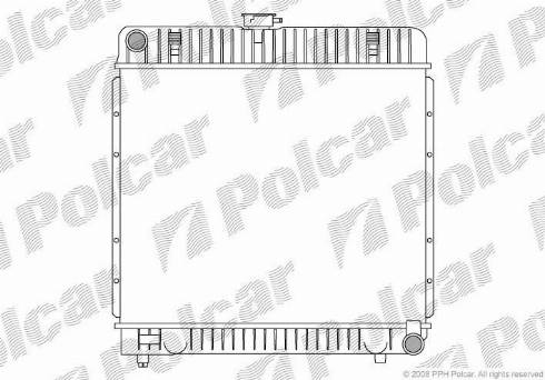 Polcar 5013081X - Радіатор, охолодження двигуна autozip.com.ua