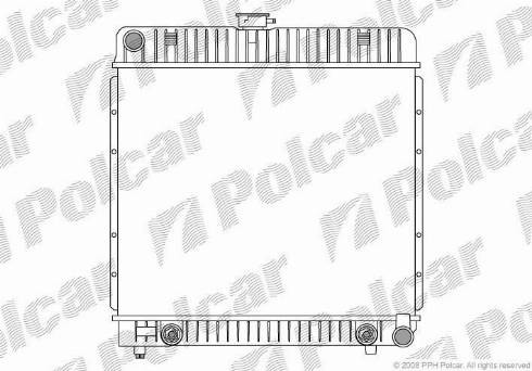 Polcar 501308-2 - Радіатор, охолодження двигуна autozip.com.ua