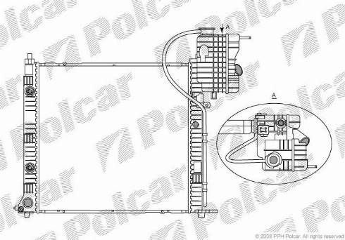 Polcar 5012084X - Радіатор, охолодження двигуна autozip.com.ua