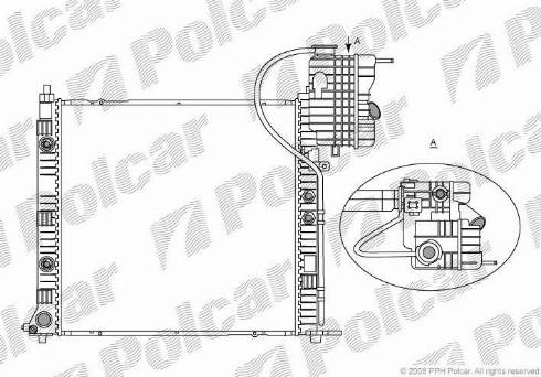 Polcar 5012085X - Радіатор, охолодження двигуна autozip.com.ua