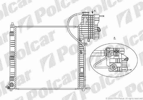 Polcar 5012081X - Радіатор, охолодження двигуна autozip.com.ua