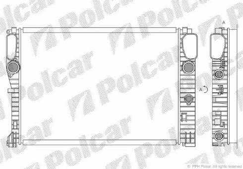 Polcar 5034081X - Радіатор, охолодження двигуна autozip.com.ua