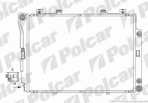 Polcar 5024085X - Радіатор, охолодження двигуна autozip.com.ua