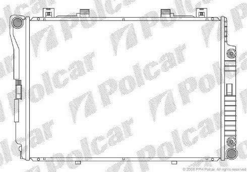 Polcar 502408-5 - Радіатор, охолодження двигуна autozip.com.ua