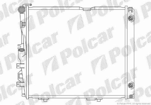 Polcar 5024080X - Радіатор, охолодження двигуна autozip.com.ua