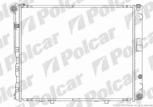 Polcar 502408-1 - Радіатор, охолодження двигуна autozip.com.ua