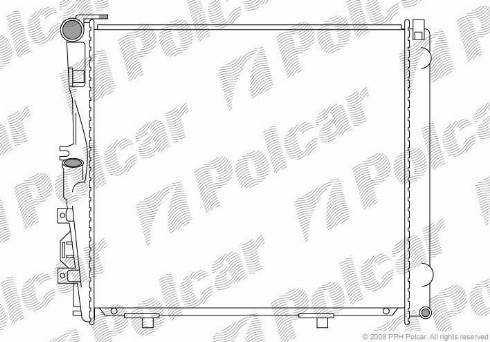 Polcar 502408 - Радіатор, охолодження двигуна autozip.com.ua