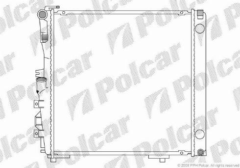 Polcar 502608-5 - Радіатор, охолодження двигуна autozip.com.ua