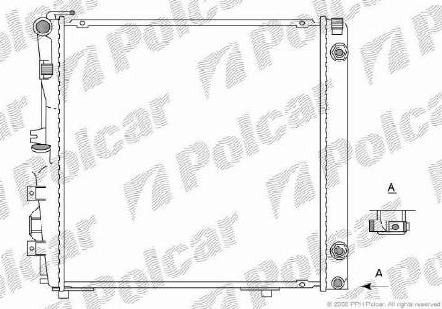 Polcar 502608-1 - Радіатор, охолодження двигуна autozip.com.ua