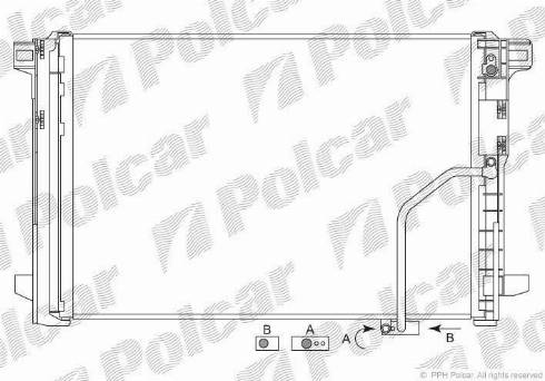 Polcar 5070K8C1S - Конденсатор, кондиціонер autozip.com.ua