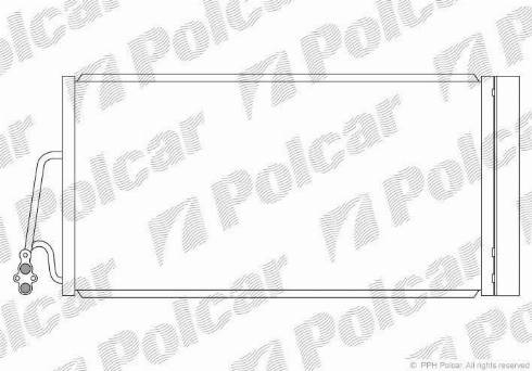 Polcar 5102K8C1 - Конденсатор, кондиціонер autozip.com.ua