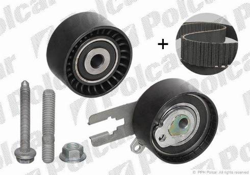 Polcar 530023910 - Водяний насос + комплект зубчатого ременя autozip.com.ua
