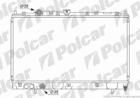 Polcar 5231081K - Радіатор, охолодження двигуна autozip.com.ua