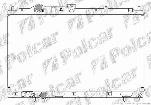 Polcar 523108-1 - Радіатор, охолодження двигуна autozip.com.ua