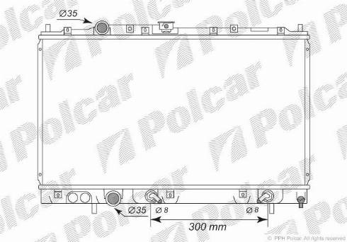 Polcar 5231083K - Радіатор, охолодження двигуна autozip.com.ua