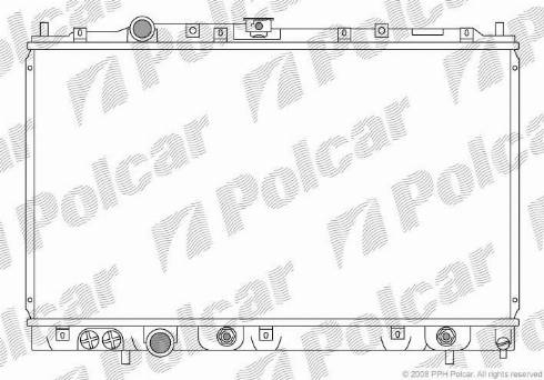 Polcar 523108-3 - Радіатор, охолодження двигуна autozip.com.ua