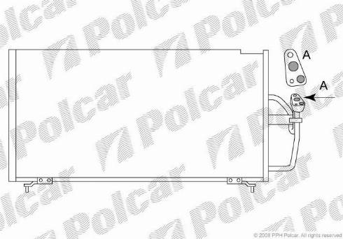 Polcar 5222K8C1 - Конденсатор, кондиціонер autozip.com.ua