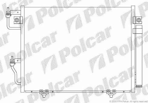 Polcar 5274K8C1 - Конденсатор, кондиціонер autozip.com.ua