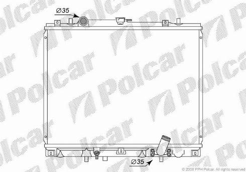 Polcar 5273083K - Радіатор, охолодження двигуна autozip.com.ua