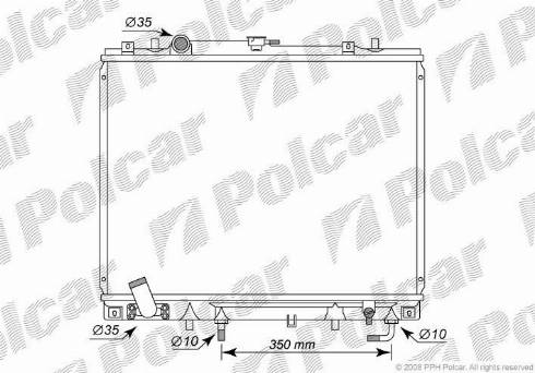 Polcar 5273082K - Радіатор, охолодження двигуна autozip.com.ua