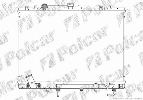 Polcar 527308-2 - Радіатор, охолодження двигуна autozip.com.ua