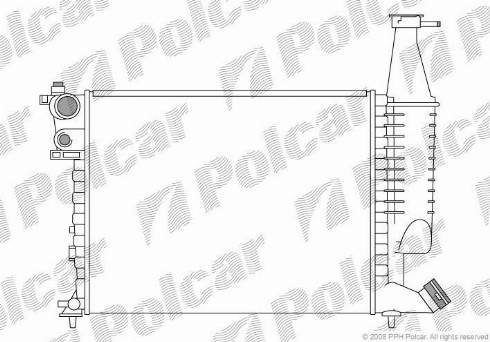 Polcar 5790081X - Радіатор, охолодження двигуна autozip.com.ua