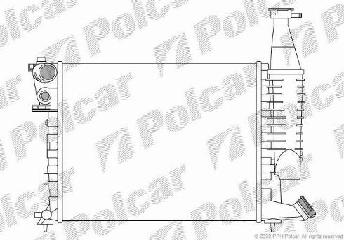 Polcar 579008-1 - Радіатор, охолодження двигуна autozip.com.ua