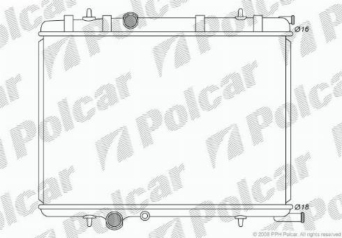 Polcar 579008-2 - Радіатор, охолодження двигуна autozip.com.ua