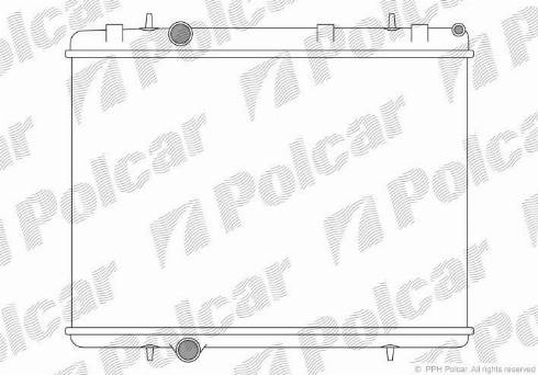 Polcar 579208-1 - Радіатор, охолодження двигуна autozip.com.ua
