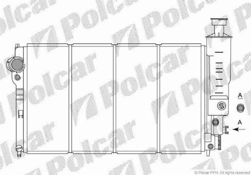 Polcar 574508-9 - Радіатор, охолодження двигуна autozip.com.ua