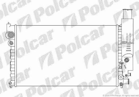 Polcar 574508-2 - Радіатор, охолодження двигуна autozip.com.ua