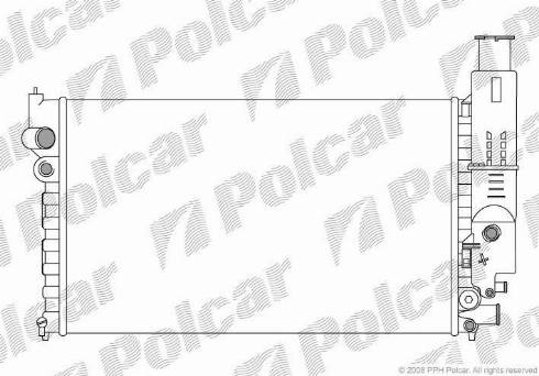 Polcar 574508A2 - Радіатор, охолодження двигуна autozip.com.ua