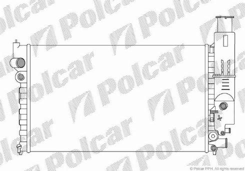 Polcar 574508B2 - Радіатор, охолодження двигуна autozip.com.ua