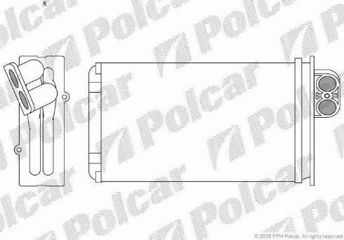 Polcar 5745N8-1 - Теплообмінник, опалення салону autozip.com.ua