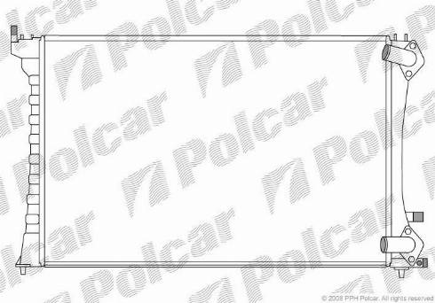 Polcar 5746084X - Радіатор, охолодження двигуна autozip.com.ua