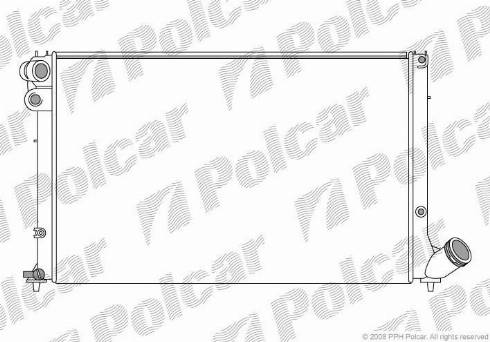 Polcar 5746085X - Радіатор, охолодження двигуна autozip.com.ua