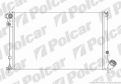 Polcar 574608-5 - Радіатор, охолодження двигуна autozip.com.ua